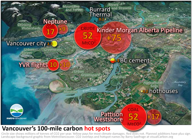 Vancouver's 100-mile carbon hot spots by Barry Saxifrage